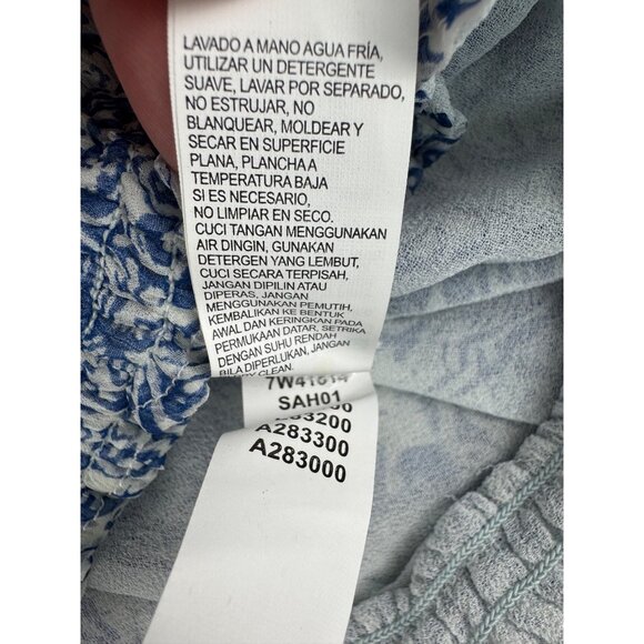 Lucky Brand Womens Blue Boho Geometric Print Sleeveless Top Size M - Picture 11 of 15